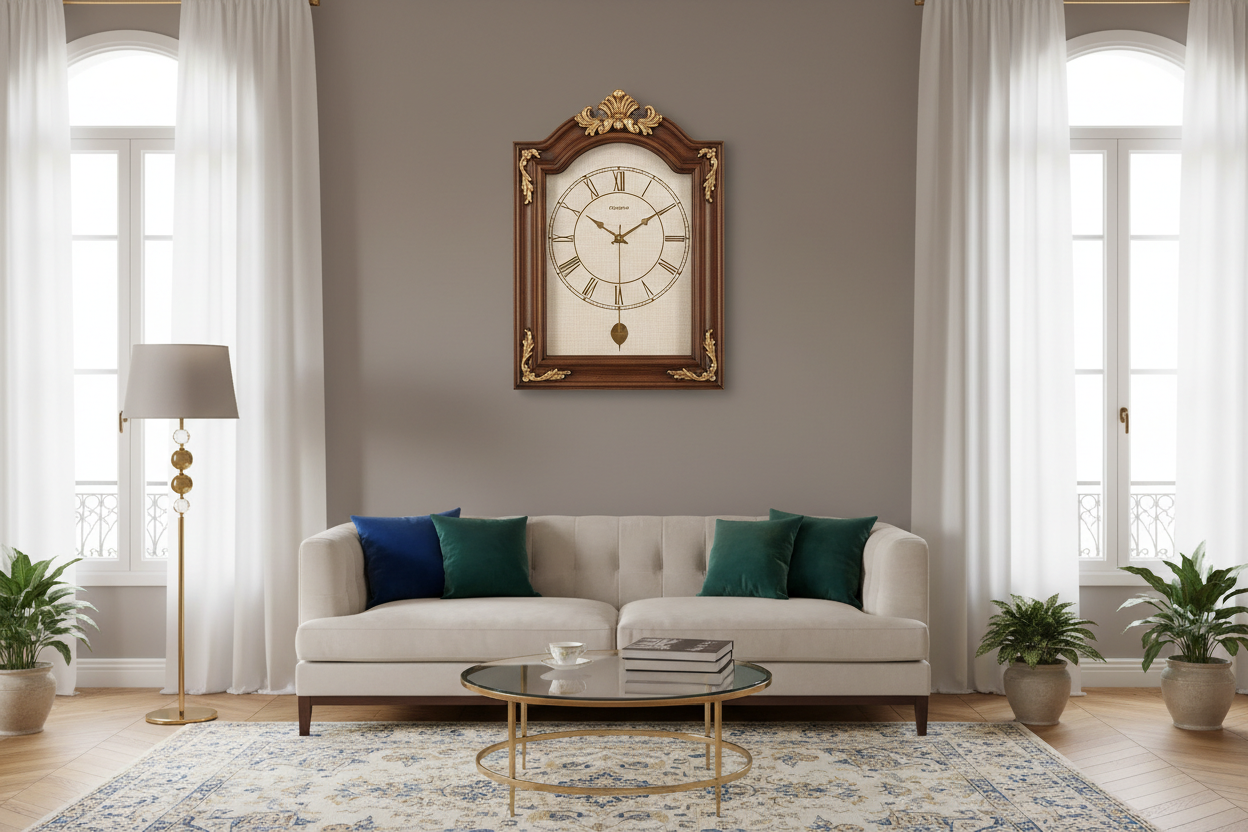 Comment choisir une grande horloge murale pour un salon lumineux ?