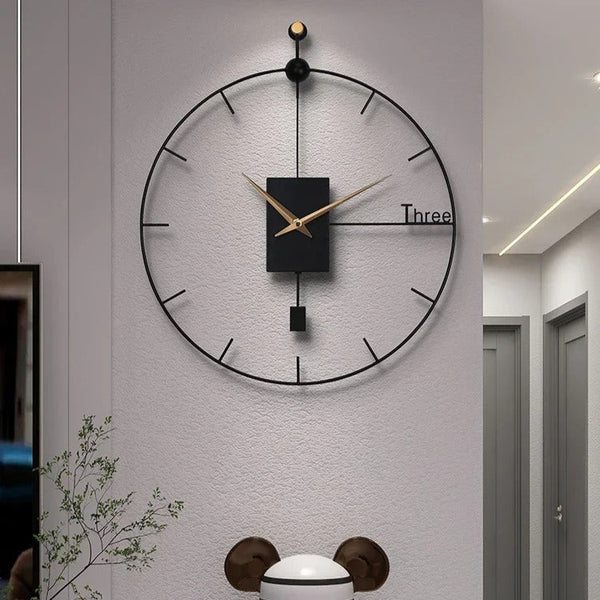 Grande Horloge Murale Métal