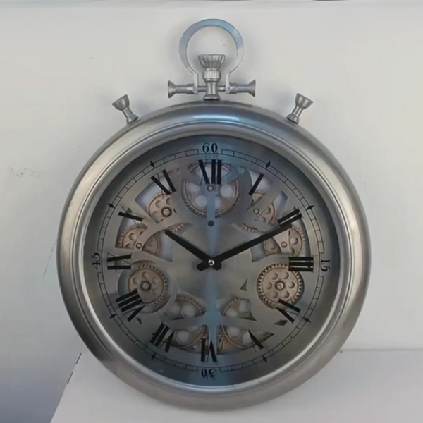 Horloge Engrenage Argent