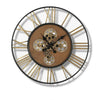 Horloge Murale avec Engrenage qui Tourne