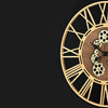 Horloge Murale avec Engrenage qui Tourne