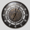 Horloge Murale Industrielle avec Engrenage qui Tourne