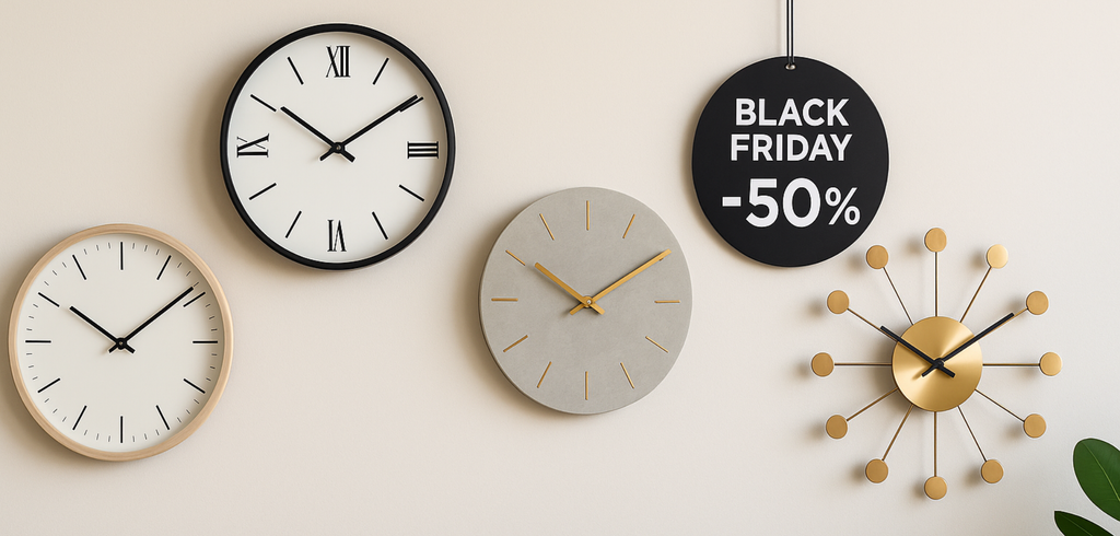 Guide d’achat Black Friday 2025 : comment choisir son horloge murale au meilleur prix