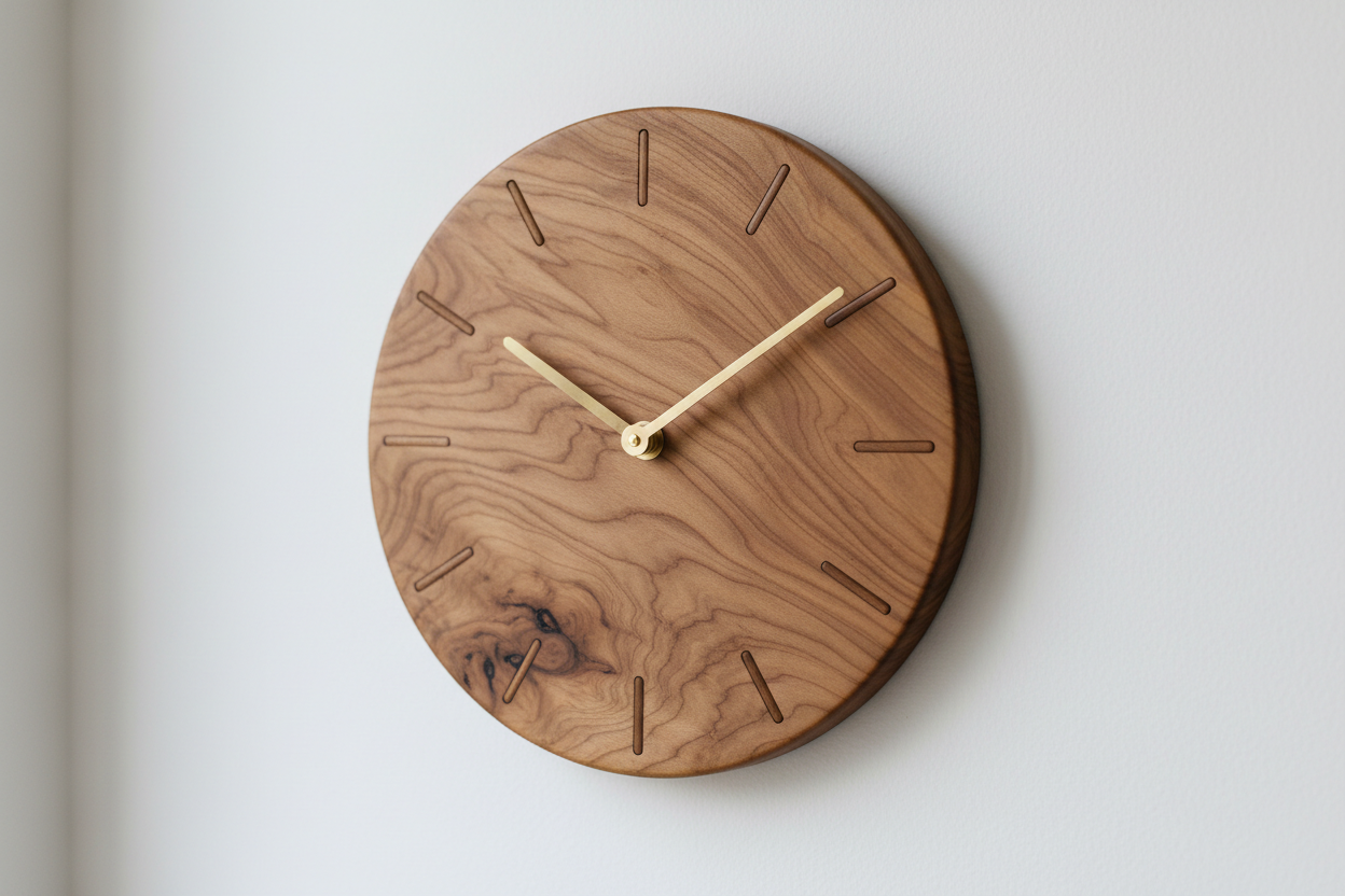 Horloge murale bois : pourquoi ce matériau séduit de plus en plus en décoration
