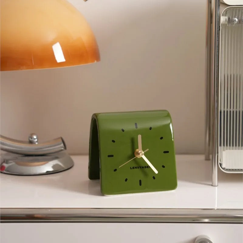 Horloge Murale À Poser Ou À Suspendre-Noir Doré 30 Cm-Silencieuse Horloge Murale À Poser Ou À Suspendre-Noir Doré 30 Cm-Silencieuse