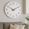 Horloge Blanche et Bois
