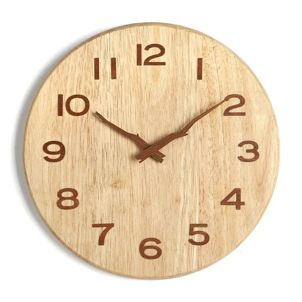Horloge Bois Naturel