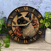 Horloge Chat Kovou