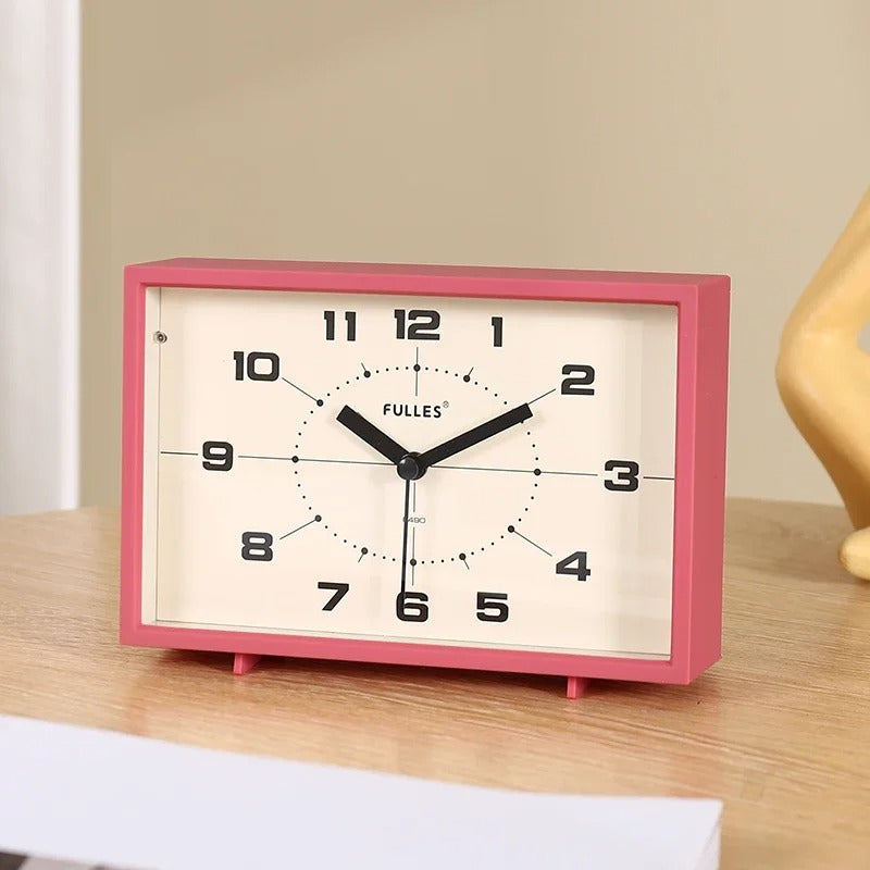 Horloge rétro vintage à piles silencieuse sans tic-tac Horloge rétro vintage à piles silencieuse sans tic-tac