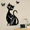 Horloge en Forme de Chat