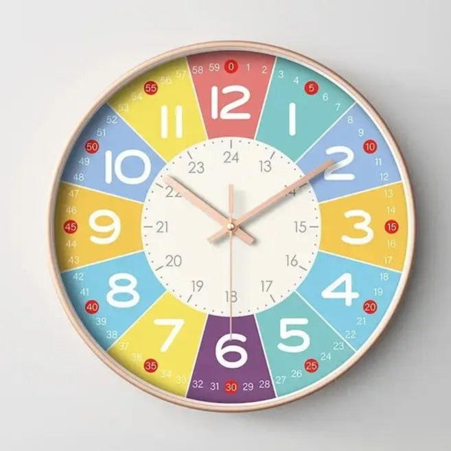 Goki - 58980 - Ameublement Et Décoration - Horloge Apprentissage, petite, Brun Goki - 58980 - Ameublement Et Décoration - Horloge Apprentissage, petite, Brun