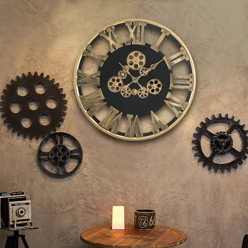 Mouvement Horloge Murale Radio DCF Silencieux 24mm - Kit Complet Avec 4 Ensembles Aiguilles, Idéal Bricolage & Réparation