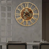 Horloge Murale avec Engrenage qui Tourne
