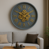 Horloge Industrielle Engrenage Tournant