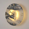 Horloge Murale en Marbre Lumineuse