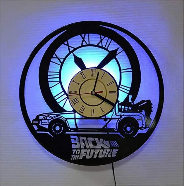 Retour vers le futur (horloge de Delorean) Wall Art Print Retour vers le futur (horloge de Delorean) Wall Art Print