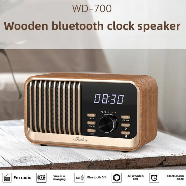 Radio Réveil Bois Vintage