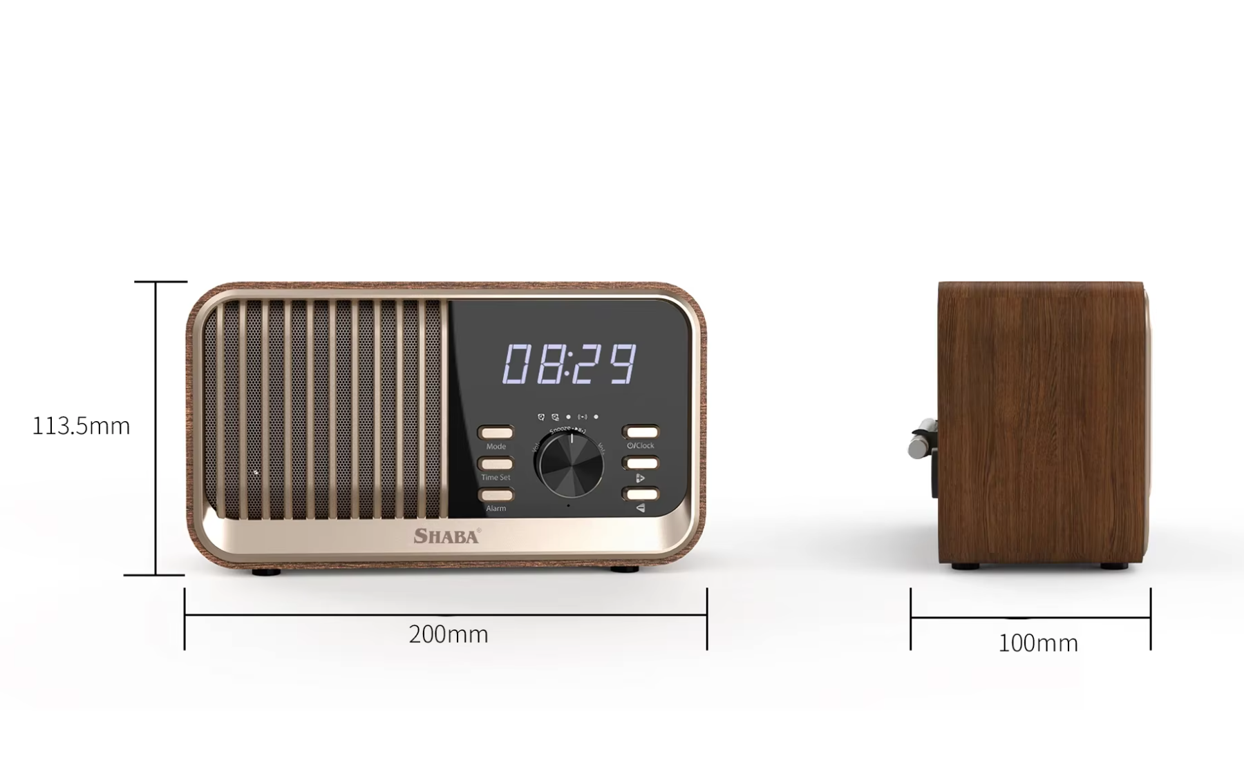 Radio Réveil Vintage Noir avec Affichage LED Numérique • Ma Petite Horlogerie Radio Réveil Vintage Noir avec Affichage LED Numérique • Ma Petite Horlogerie
