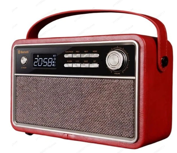 Radio Réveil Vintage Bois